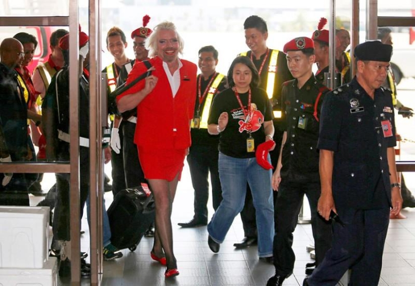Man Said, Man Did: Virgin CEO Richard Branson Becomes a Flight Attendant
