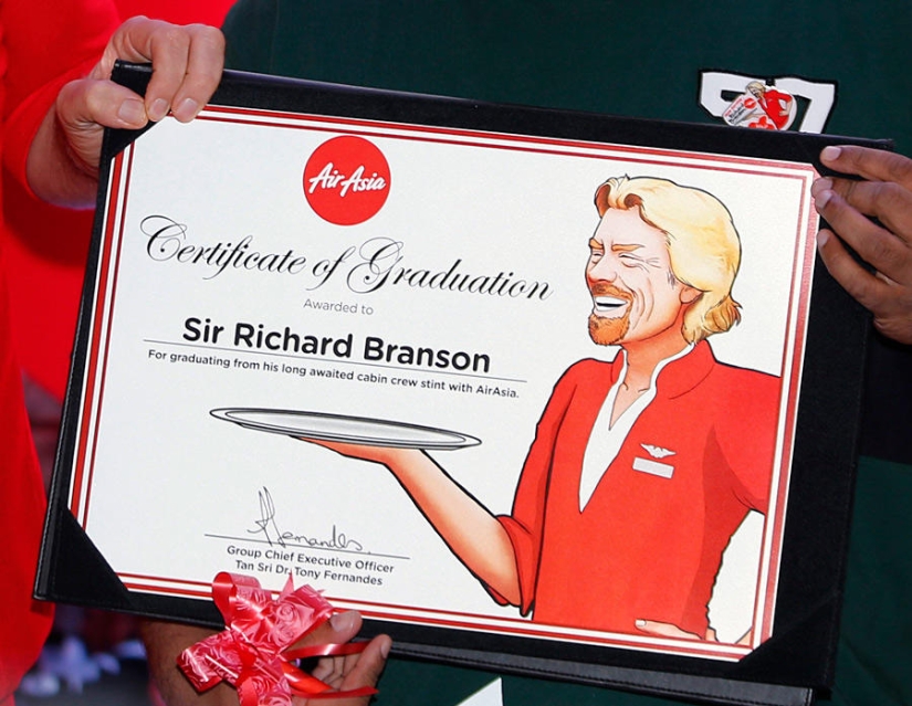 Man Said, Man Did: Virgin CEO Richard Branson Becomes a Flight Attendant