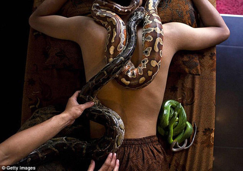 masaje de serpiente