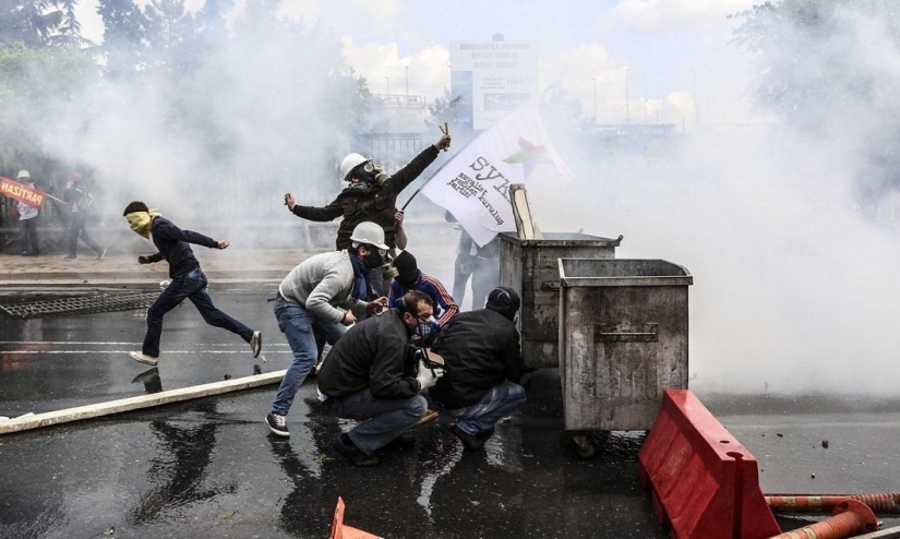 May Day clashes in Istanbul