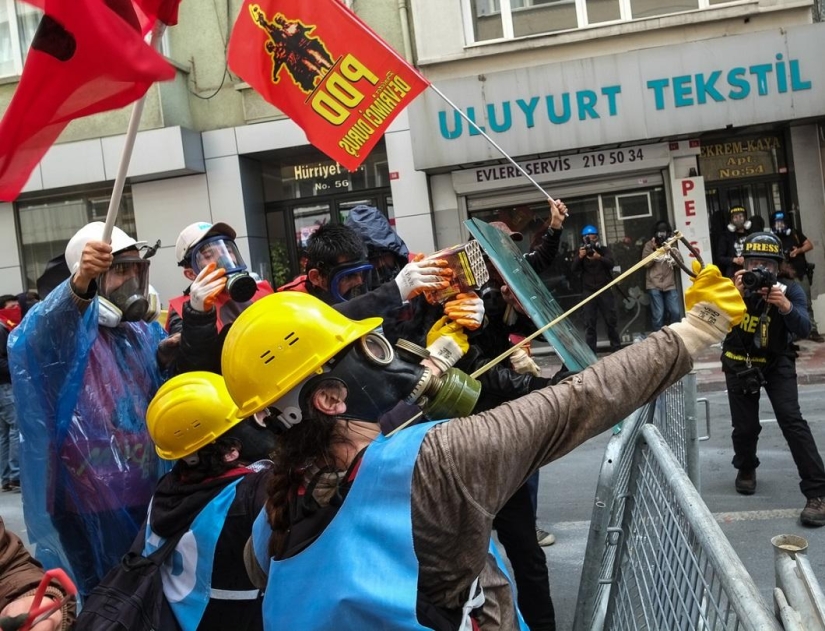 May Day clashes in Istanbul