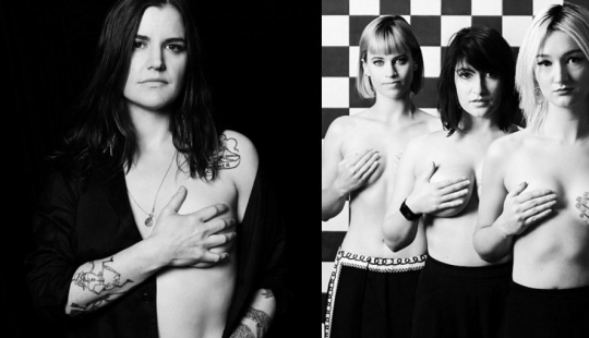 Me toco: sesión de fotos sincera de cantantes de rock en apoyo de pacientes con cáncer de mama Me toco: sesión de fotos sincera de cantantes de rock en apoyo de pacientes con cáncer de mama