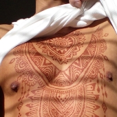 Men also do henna tattoos, and it's very sexy