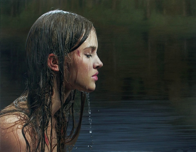 Men's fantasies on hyperrealistic paintings by Philip Weber