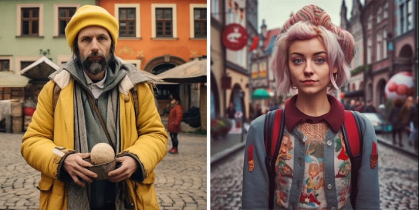 Midjourney generated stereotypical representatives of different European countries