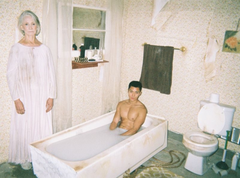 Milk baths under the supervision of granny. Who are these people and why are they doing this?