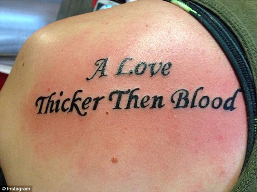 Mistakes that can only be erased with blood: unsuccessful tattoos