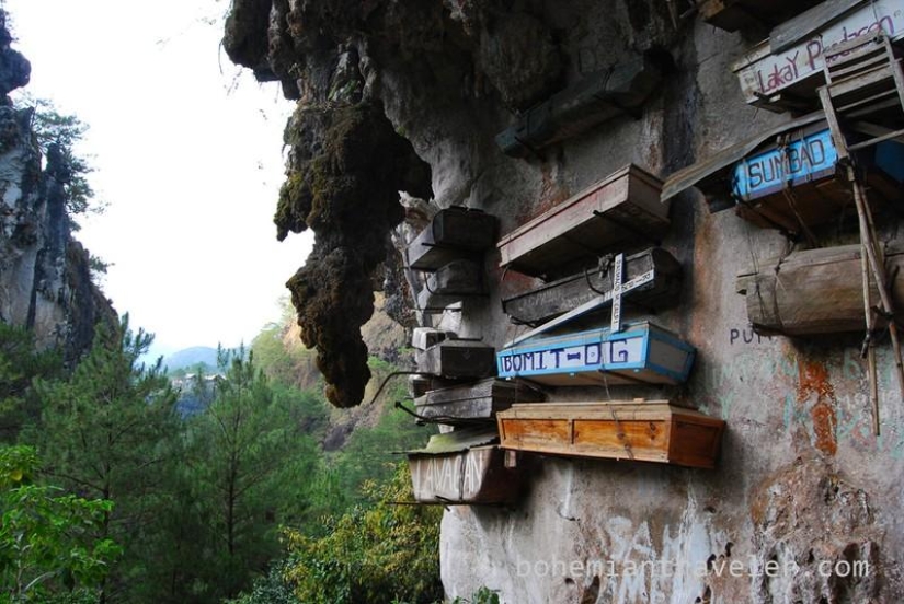 Misteriosos ataúdes colgantes de Sagada