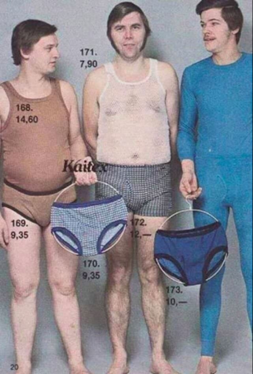 Moda masculina despiadada de los años 70