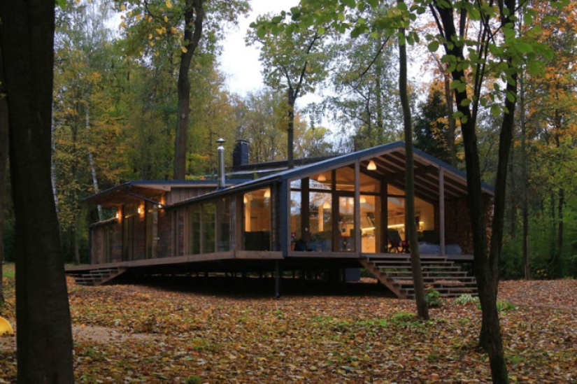 Modular house in the Moscow region, built in a week and only 4 million rubles