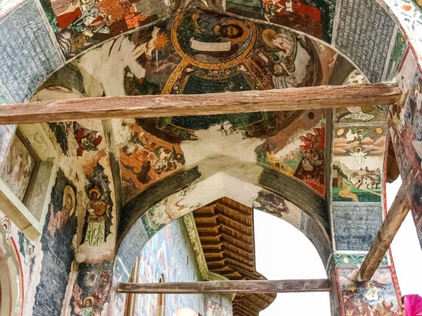 Monasteries in Romania, where amazing frescoes are not inside, but outside