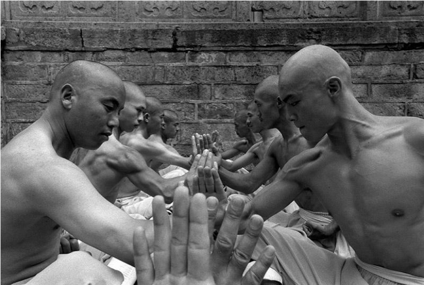 Monjes del Monasterio de Shaolin