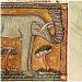 Monstruo de nariz: en la Edad media pintado elefantes