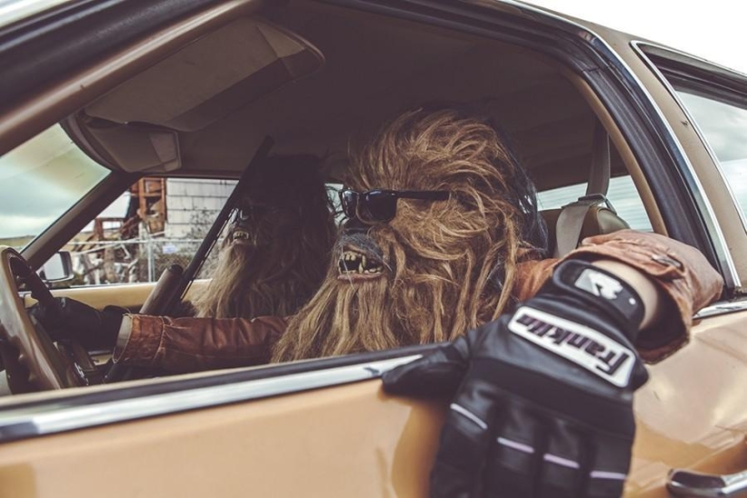 Monstruos wookiee de Star Wars en la vida cotidiana