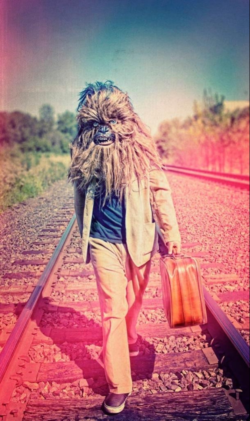 Monstruos wookiee de Star Wars en la vida cotidiana