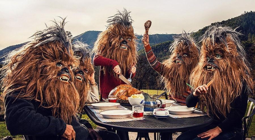 Monstruos wookiee de Star Wars en la vida cotidiana