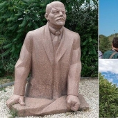 Monuments of the socialist era from the Park-Museum "memento" in Hungary