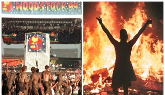 Moshpit, fire and stench: how the Woodstock Festival was held in 1999