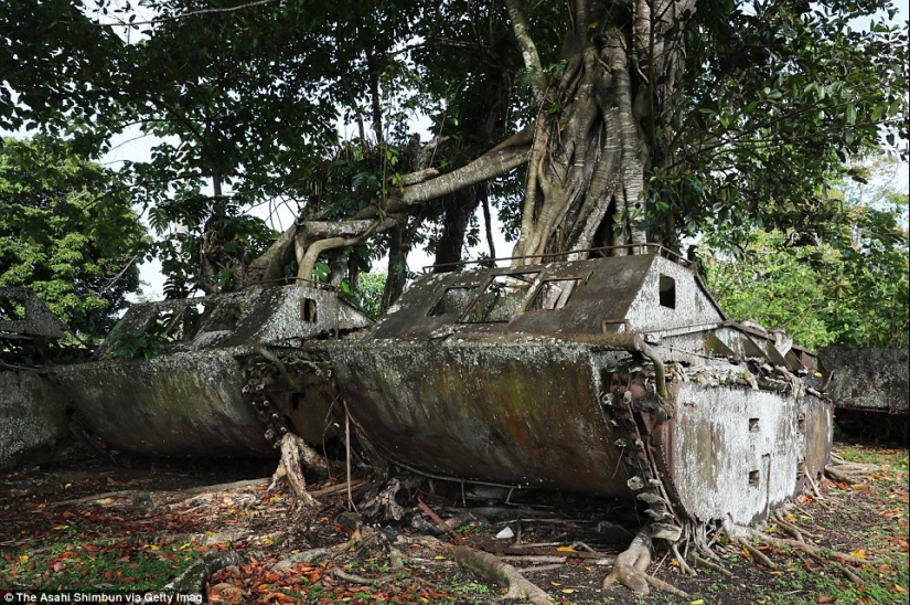 Máquinas de guerra de la Segunda Guerra Mundial, perdidas en islas lejanas en el Océano Pacífico