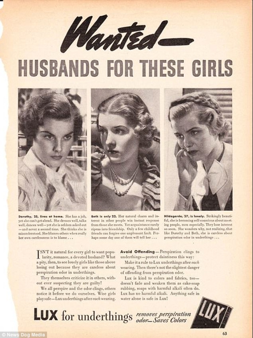 Mujer, conoce tu lugar: carteles publicitarios sexistas de mediados del siglo XX