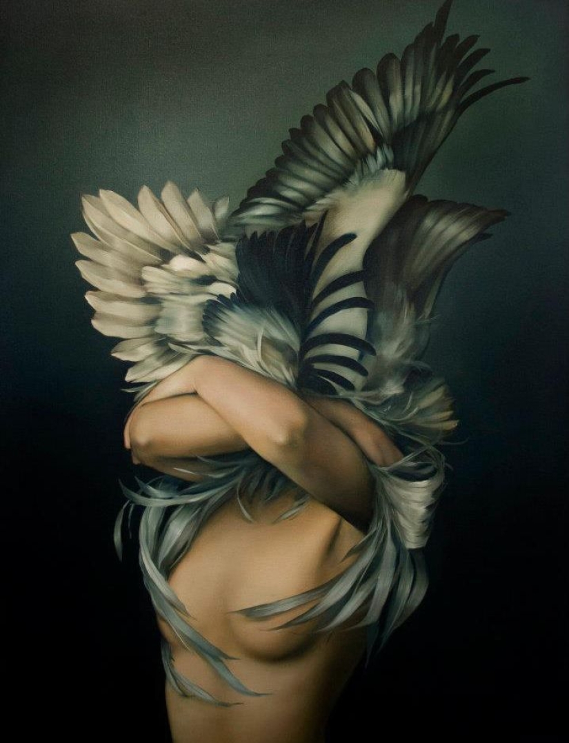 Mujeres, flores y animales: una simbiosis sorprendente en las pinturas de Amy Judd