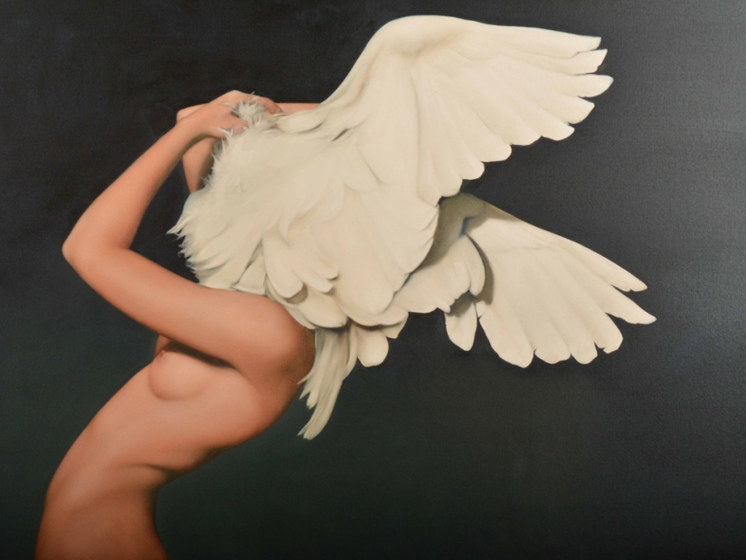 Mujeres, flores y animales: una simbiosis sorprendente en las pinturas de Amy Judd