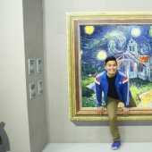 Museum with three-dimensional paintings that will help you become a piece of great art