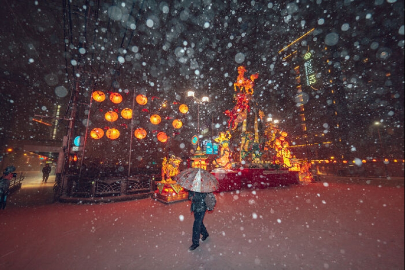 My 10 Images Of Nagasaki Lantern Festival In Snow, Which Is A Rare Occurrence