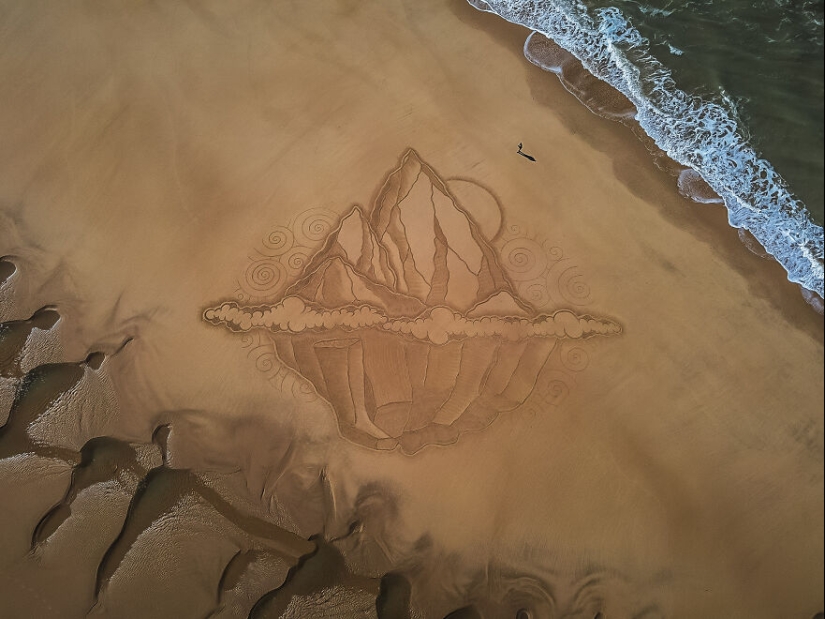 My 15 Beach Sand Drawings That Are Between 30 And 100 Meters Wide (Part2)
