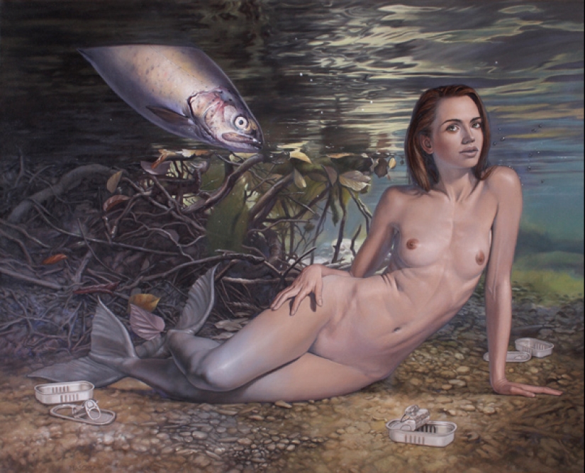 Mysterious beauties in the paintings of the master of fantastic realism Michael Maschka