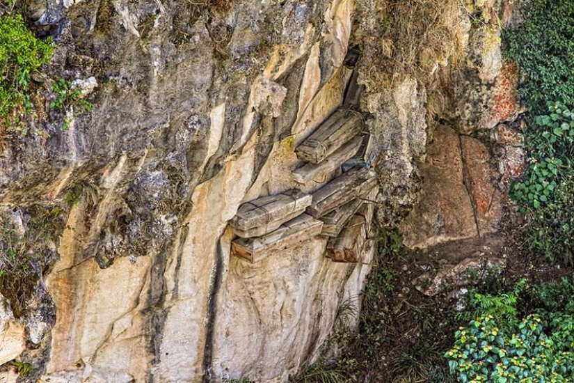 Mysterious hanging coffins of Sagada