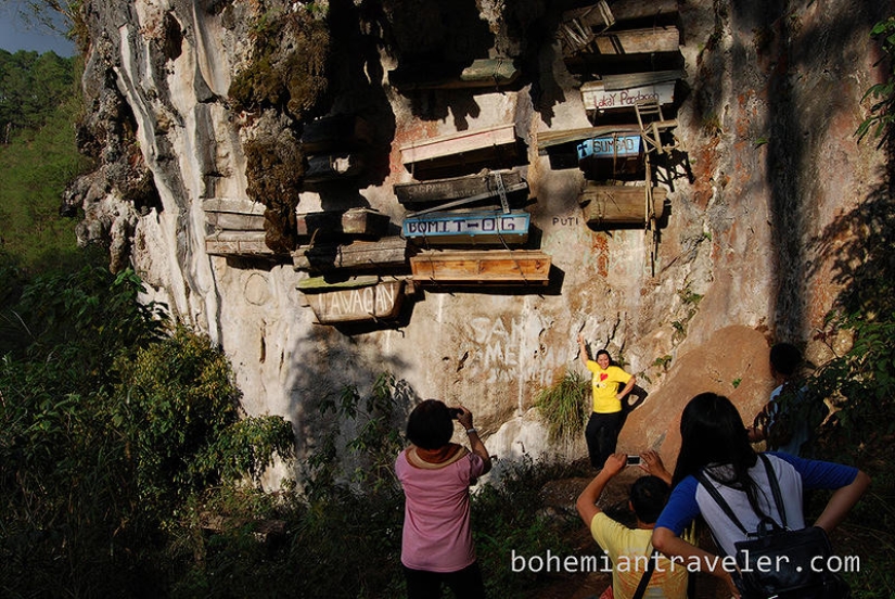 Mysterious hanging coffins of Sagada