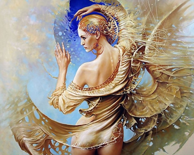 Mystical beauties in the paintings of Polish artist Karol Bak