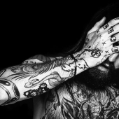 Naked tattooed men - first of all, it's beautiful!