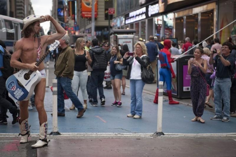 Naked Times Square Cowboy