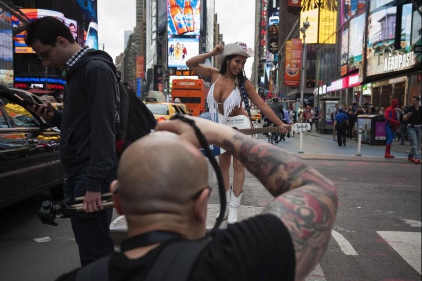 Naked Times Square Cowboy