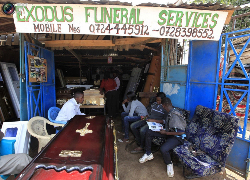 Negocio funerario en África