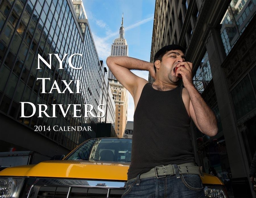 New York taxi drivers pose for anti-glamor calendar