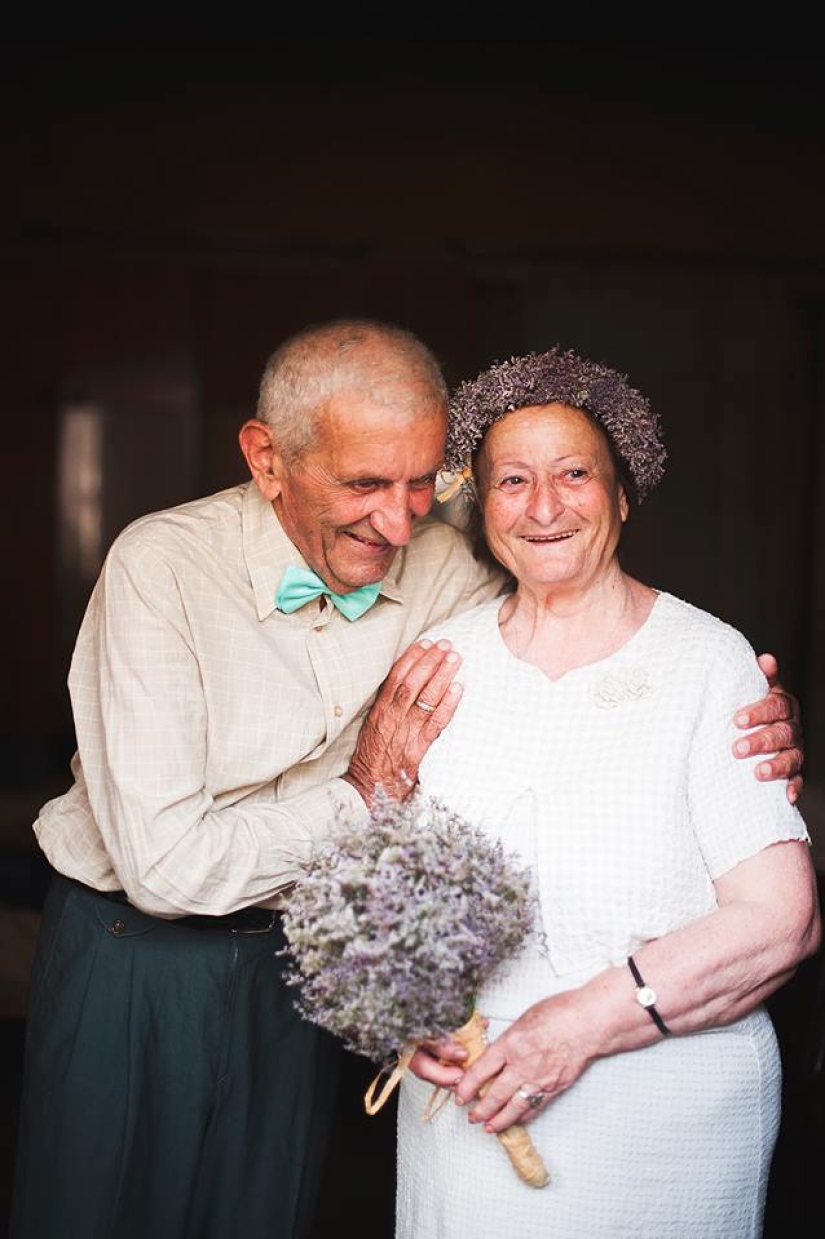 Newlyweds aged: Georgian couple got married after 55 years together