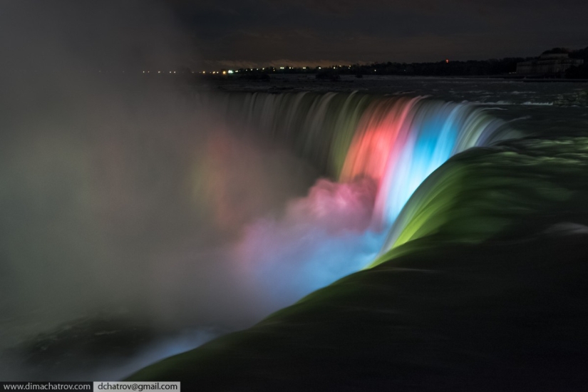 Niagara Falls. Inside view