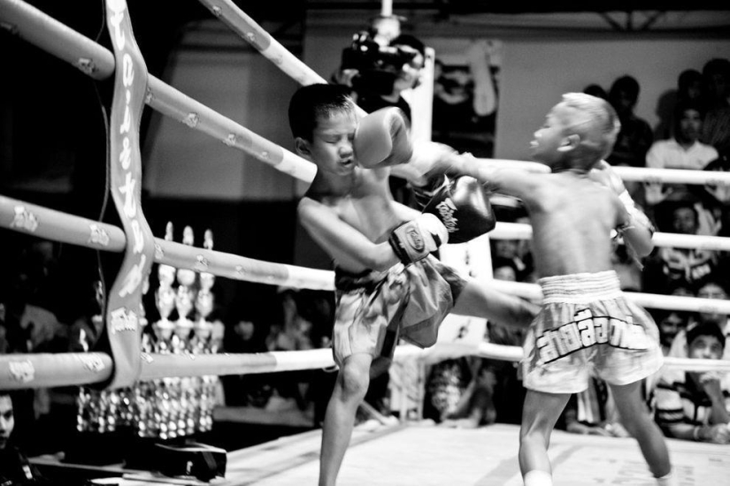 Niños boxeadores de Tailandia