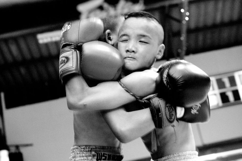 Niños boxeadores de Tailandia