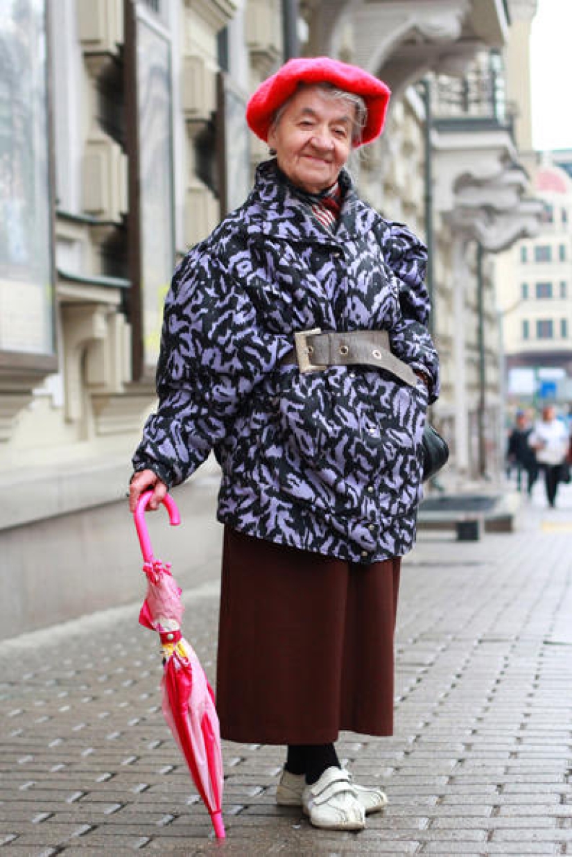 No matter what: stylish Russian pensioners