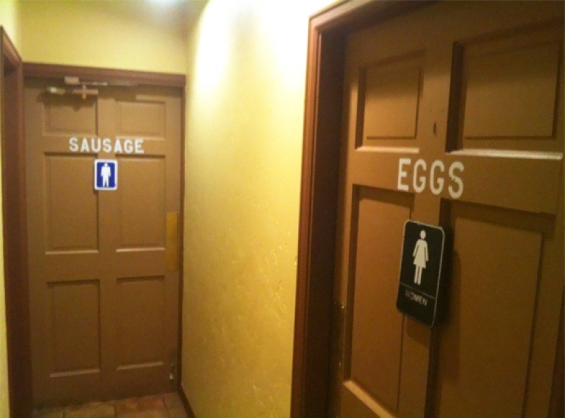 No more standard "Me" and "Jo" - the most creative toilet signs