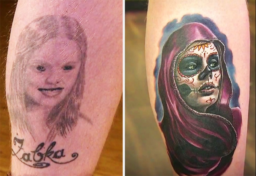 No todo está perdido: brillantes ejemplos de corrección de tatuajes fallidos