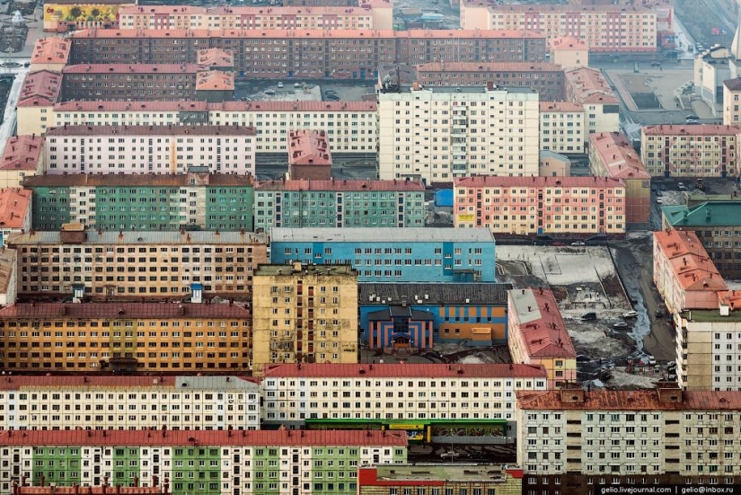 Norilsk y Dudinka desde arriba