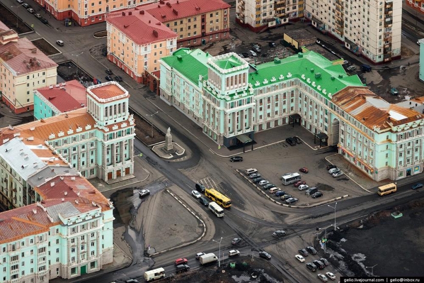 Norilsk y Dudinka desde arriba