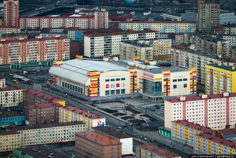 Norilsk y Dudinka desde arriba