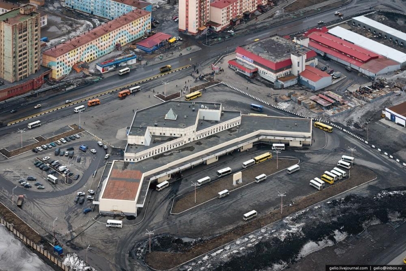 Norilsk y Dudinka desde arriba