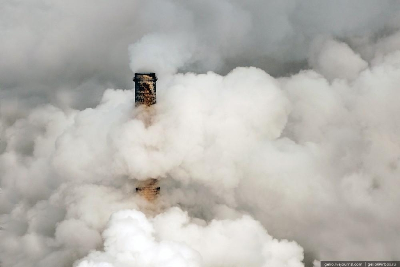 Norilsk y Dudinka desde arriba